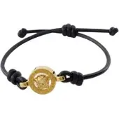 Versace Medusa Flätat Läderarmband 1019668 1a00637 1b00v 1019668 1A00637 1B00V