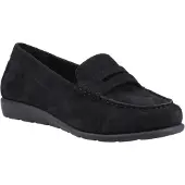 Hush puppies Shelby Mockasiner i Suede för kvinnor i svart