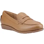 Hush puppies Shelby Läder Kvinnors Tan Mockasiner