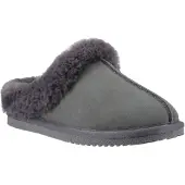 Hush puppies Amara Mocka Kvinnors Grå Tofflor