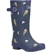 Cotswold Woodland JNR Gummistövlar för Flickor med Ugglor