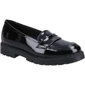 Hush puppies Hazel Patent SNR Flickors Svarta Mockasiner I Läder