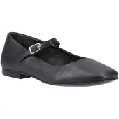 Hush puppies Pasha Damers Svarta Läderskor