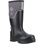 Muck Boots Grit S5 Gummistövlar för män Svart/Grå