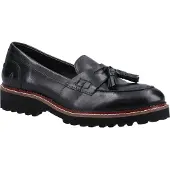 Hush puppies Ginny Läder Kvinnors Svarta Tofflor