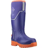 Muck Boots Grit S5 Gummistövlar för damer Blå/Orange