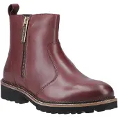 Hush puppies Grace Zip Suede Damstövlar i vinrött