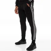 Enzo Herr svart träningsoverall joggers| Designer Menswear
