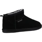 Hush puppies Ashanti Mocka Kvinnors Svarta Tofflor