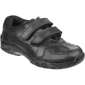 Hush puppies Jezza Junior Läderherrarnas Svarta Loafer