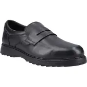 Hush puppies Rocco Loafer Läderherrarnas Svarta Loafer