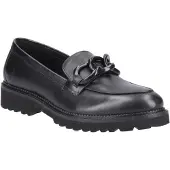 Hush puppies Gianna Läder Dam Svarta Loafers