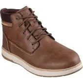 SKECHERS Garlan Deno Herrbruna Ankelljus I Polyuretan