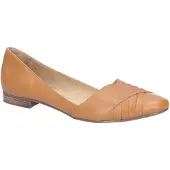 Hush puppies Marley Ballerina Läderskor För Damer I Beige.