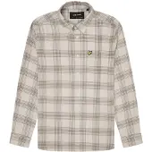Lyle & Scott Tonal Check Long Sleeve Beige Flannel Shirt