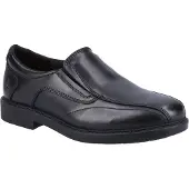 Hush puppies Toby SNR Läderherrarnas Svarta Loafer
