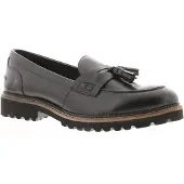 Hush puppies Ginny Svarta Mocka Loafers För Damer