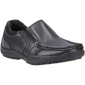 Hush puppies Morgan Läderherrarnas Svarta Loafer