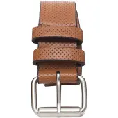 Kruze By Enzo Kruze Mens Tan Präglat läderbälte