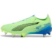 Puma Ultra 5 Ultimate SG Lights Out - Grön/White/Blå - Soft Ground (SG), storlek 40