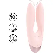 Loveline Amour - rabbitvibrator - dubbla motorer - silikon rosa