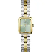 GUESS Damklocka GW0865L4 Mode Klassiskt Armband Kvartsur Ljusgrön Fyrkantig Urtavla för Födelsedag Jubileum Presentutdelning