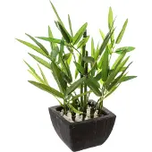Atmosphera konstgjord växt bambu, 26 cm, svart kruka