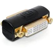 DeLOCK 65225 DVI Adapter [1x DVI-hona 24+5 pol - 1x DVI-hona 24+5 pol] Flerfärgad 0 mm