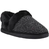 Toms Oslo Polyester Damer Svarta Tofflor