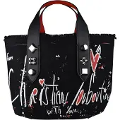 Christian Louboutin Frangibus liten tygväska Svart