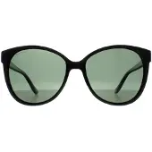 Montana Cat Eye Dam Shiny Black G15 Green Polarized MP74