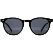 Montana Round Unisex Shiny Black Smoke Polarized MP75