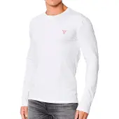 GUESS Långärmade T-shirts CN LS CORE TEE man - Vit - EU L