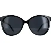 Montana Cat Eye Dam Shiny Black Smoke Polarized MP74