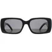 Montana Rectangle Dam Shiny Black Smoke Polarized MP194