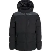 Jack & Jones Vadderad jacka - JjEowen - Svart/REFLEKTIV - - 10 år (140) - Dunjacka