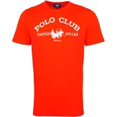 Harvey Miller T-shirt 'Polo Club' röd / vit