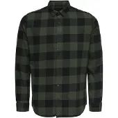 Only & Sons Skjorta mörkgrön / svart