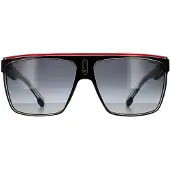 Carrera Shield Unisex Svart Kristall Vit Röd Mörkgrå Gradient Solglasögon