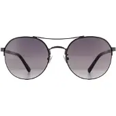 Police Aviator Mens Shiny Gunmetal Smoke Gradient Solglasögon