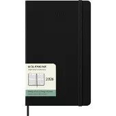 Moleskine Classic Hard 12M veckovis vertikal stor svart 2026