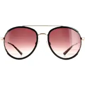 Ted Baker Aviator Dam Svart Guld Brun Gradient TB1638 Gaia