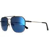 Police Aviator Herr Shiny Pink Gold Smoke Mirror Blue SPLF64 Octane 1