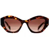Prada Rektangulär Dam Honey Havana Brun Gradient PR07YS
