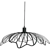 Dyberg Larsen Taklampa , Blumen, dimbara, Svart, Vardagsrum, Metall, Design