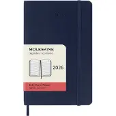 Moleskine Classic Soft 12M Daily fickkalender Sapphire Blue 2026