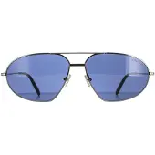 Tom Ford Aviator Herr Glänsande Gunmetal Blå Bradford FT0771