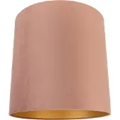 QAZQA Sammetsskärm rosa 40/40/40 med guldfärgad insida