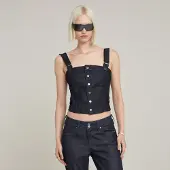 G-Star Bustier Top Detachable Straps - Dark blue - Women