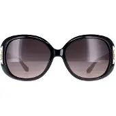 Salvatore Ferragamo Oval Dam Svart Taupe Brun Gradient SF668